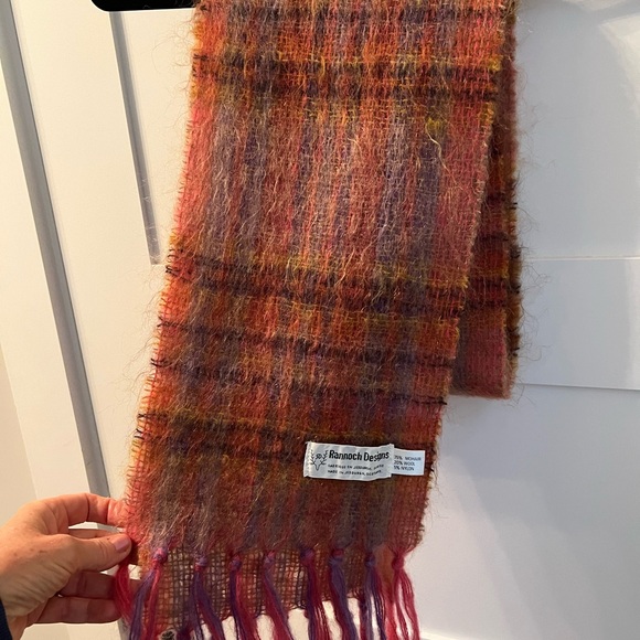 Rannoch Designs Mohair Wool Scarf Made in Scotland - Picture 3 of 4
